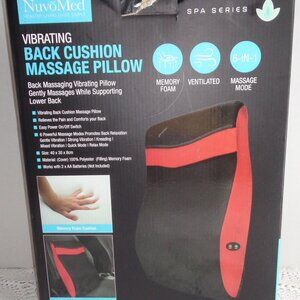 NUVOMED Back Massage Pillow Spa Series - Battery Operated - New - READ